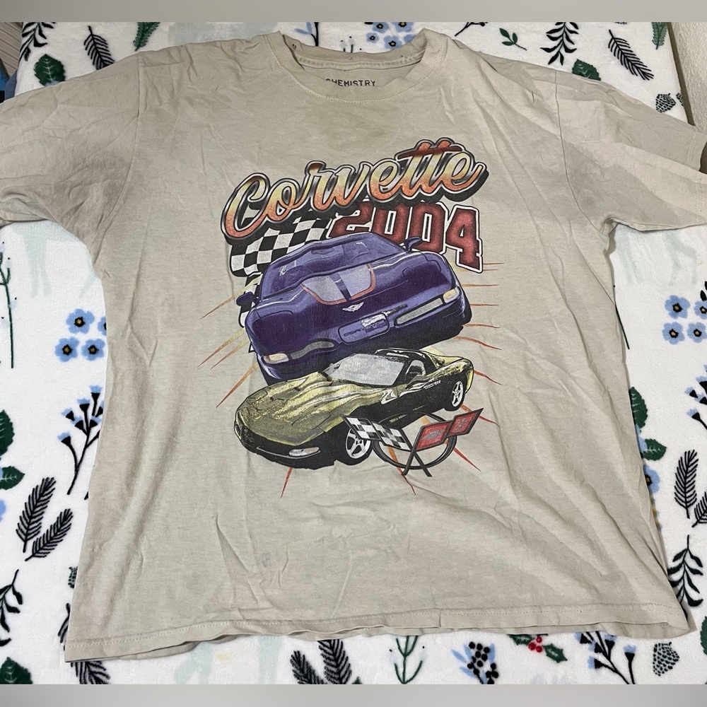 Vintage corvette large tee